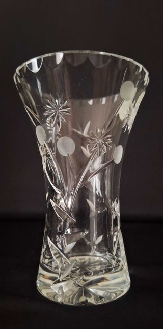 Florero de cristal de Bohemia