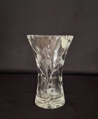 Florero de cristal de Bohemia