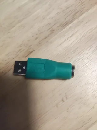 Adaptador USB a PS2 Verde.