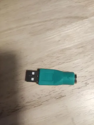 Adaptador USB a PS2 Verde.