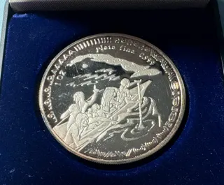 Moneda Plata 1 Onza Aborígenes Cubanos 1993