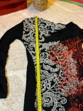 Camiseta manga larga estampada