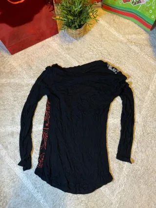 Camiseta manga larga estampada