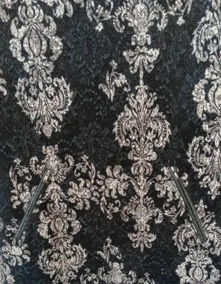 Abito vintage invernale donna, tg S, bianco e nero