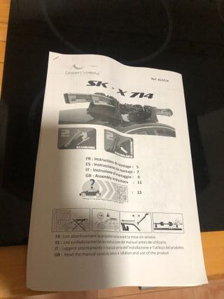 Porta esquís magnético Green Valley SK-X 714