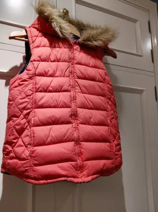 Chaqueta sin manga niña reversible T. 13-14