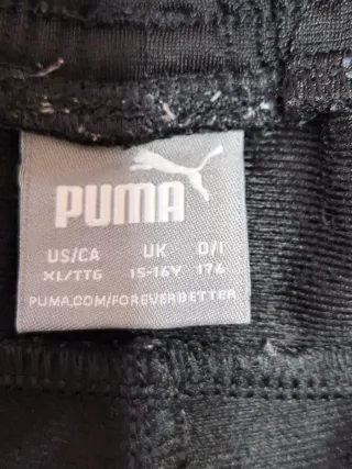 Chándal Puma Negro y azul talla 15 16 años