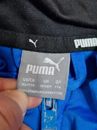Chándal Puma Negro y azul talla 15 16 años