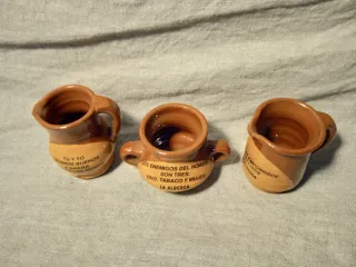 3 JARRITAS TERRACOTA. LA ALBERCA, SALAMANCA