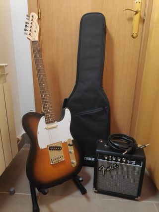 Pack Fender Squier Telecaster + Ampli