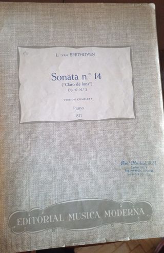 Beethoven- Partituras tradicionales para piano