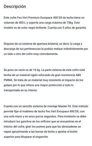 Alquiler Cofre/Baúl grande techo coche Valencia