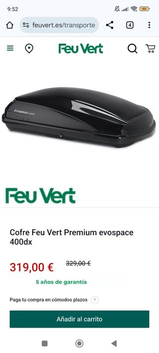 Alquiler Cofre/Baúl grande techo coche Valencia