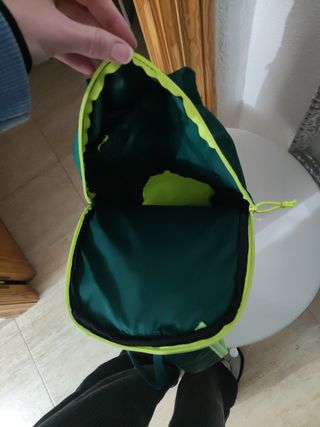 Mochila Quechua Verde y Amarilla