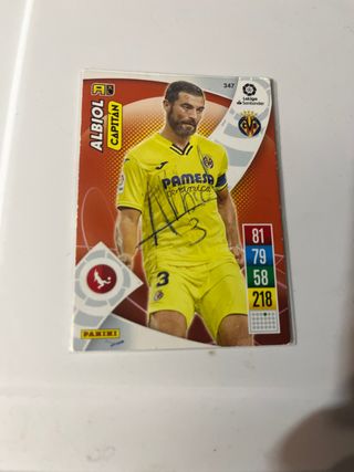 Carta Albiol Capitán Firmada Adrenalyn XL 21/22