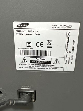 Televisor Samsung 32 Negro