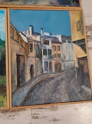 Set de 6 cuadros decorativos con paisajes