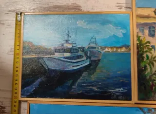 Set de 6 cuadros decorativos con paisajes