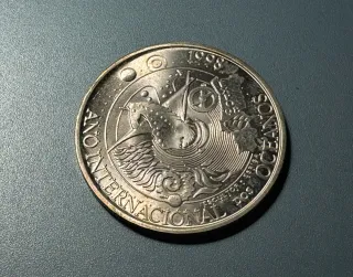 Moneda Plata 1000 Escudos Portugal 1998