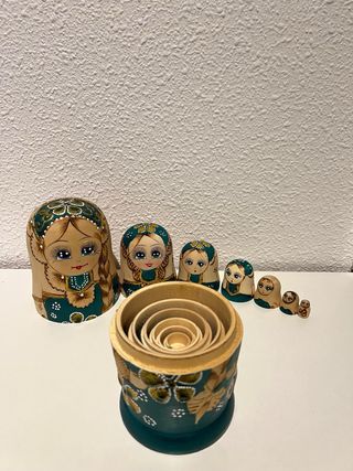 Matrioske russe dipinte a mano - Set completo
