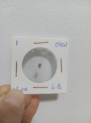 Diamantes talla pera variados, lote y unitario