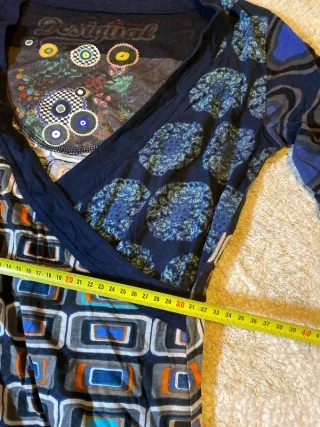 Desigual Dres vestido white blue sweetwear