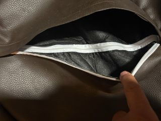 Sillón Puff Piel sintetica Marrón