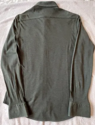 Camisa Massimo Dutti Verde botella Tejido Polo