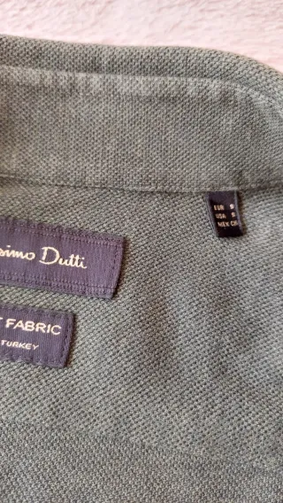 Camisa Massimo Dutti Verde botella Tejido Polo