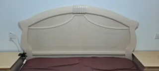 Cabecero madera lacada 150cm beige