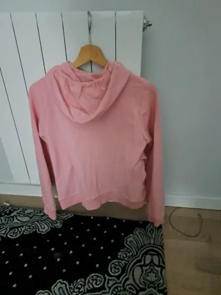Sudadera con capucha Lacoste rosa