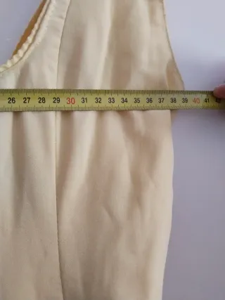 Traje de Flamenca Amarillo Volantes.