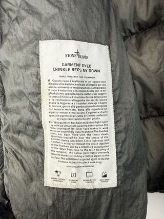 Giacca Garment Dyed Crinkle Reps NY Stone Island