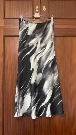 Falda larga vintage estampado abstracto