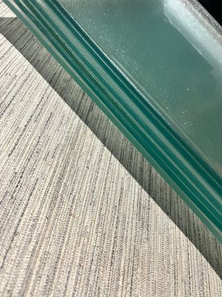 Juego de 6 platos cuadrados de vidrio