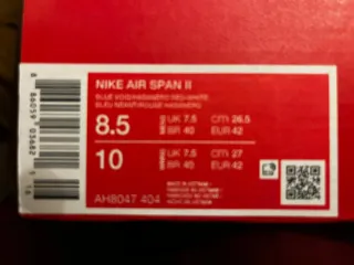 Nike Air Span II Talla 42 Azul/Rojo