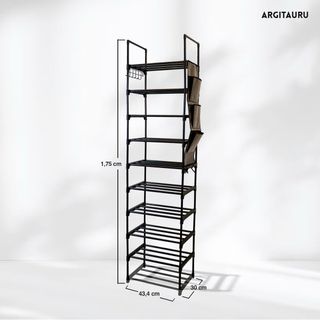 Zapatero alto y estrecho negro NUEVO