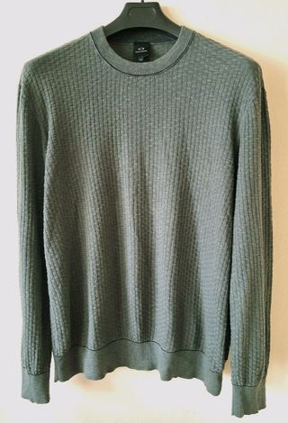 Maglione Armani Cotone Verde Oliva size XL