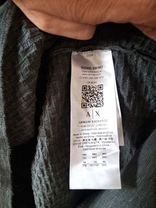 Maglione Armani Cotone Verde Oliva size XL
