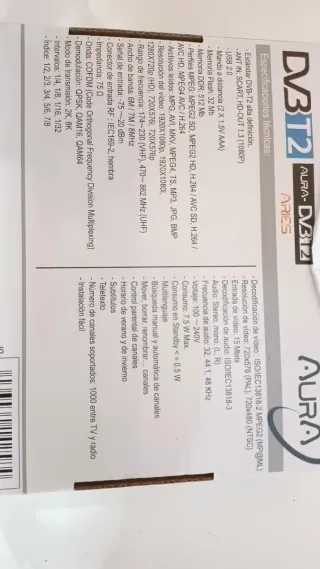 Decodificador TDT HD Aura