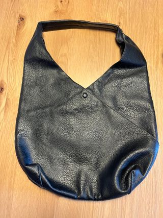 Bolso de piel mujer negro