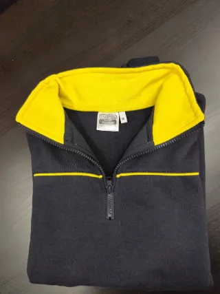 Sudadera Valento Negra y Amarilla