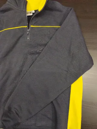 Sudadera Valento Negra y Amarilla