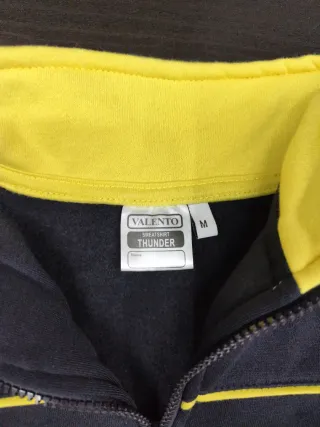 Sudadera Valento Negra y Amarilla