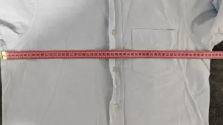 Camisa Zara Hombre Azul Claro Talla S Algodón