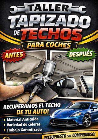 Tapizado techo coches