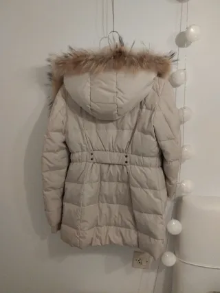 Chaqueta plumífero Mango beige talla M