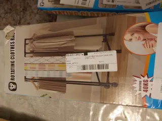 Colgador Ropa Tienda Blanco Metal