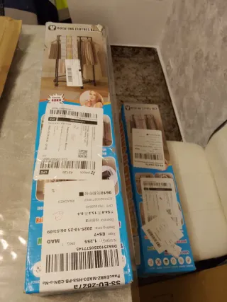 Colgador Ropa Tienda Blanco Metal