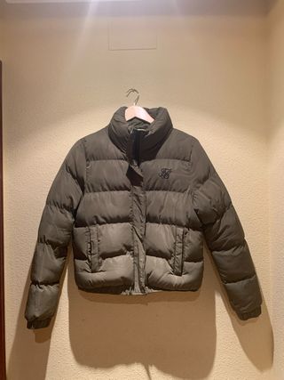 Cazadora Sik Silk verde oliva Talla M